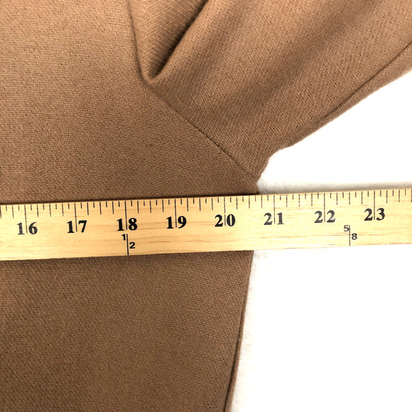 VTG BARONESA Wool Blend Blazer Women’s Sz 6 (40") Camel Tan Lined Pockets USA - Picture 6 of 16